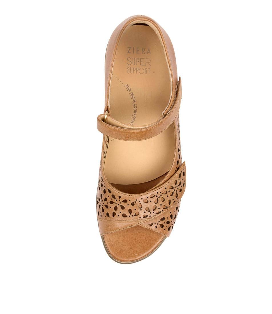 Brown Ziera Daffodil (Wide) Women Sandals | Z-245981